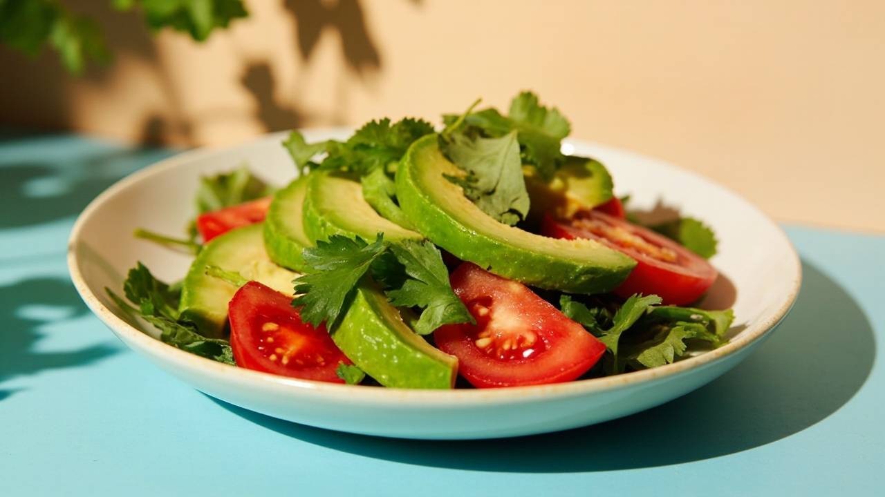 Plato de comida saludable